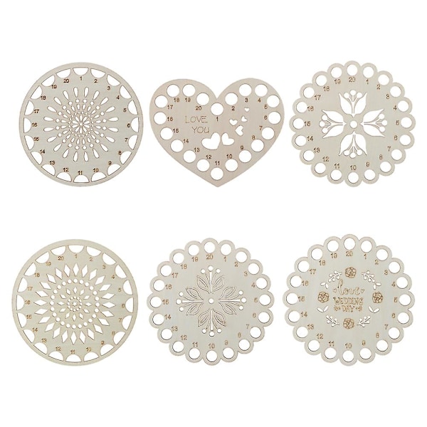 6 stk. korssting tråd opbevaringsplader broderi garn arrangører diy arrangører
