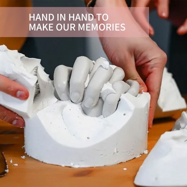Par hand modell klon pulver baby gör material Alla hjärtans dag gåva tredimensionella händer och fötter modell 25g clone powder +25g model powder