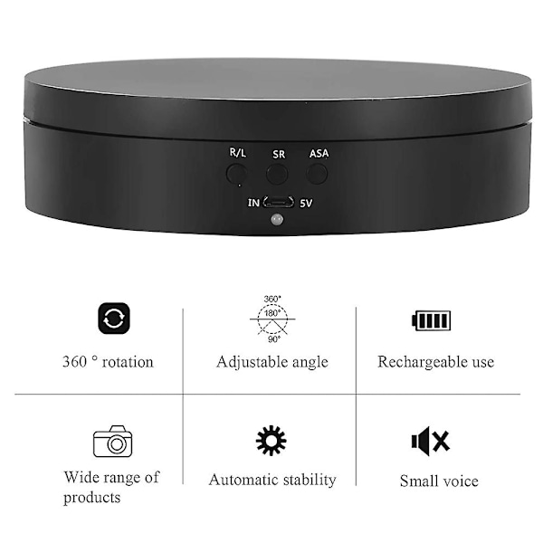 Elektrisk motoriserad roterande skivspelare displaystativ, 360turntable