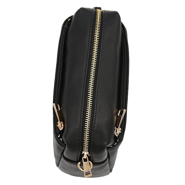 Kolminkertainen vetoketjullinen pieni crossbody-laukku