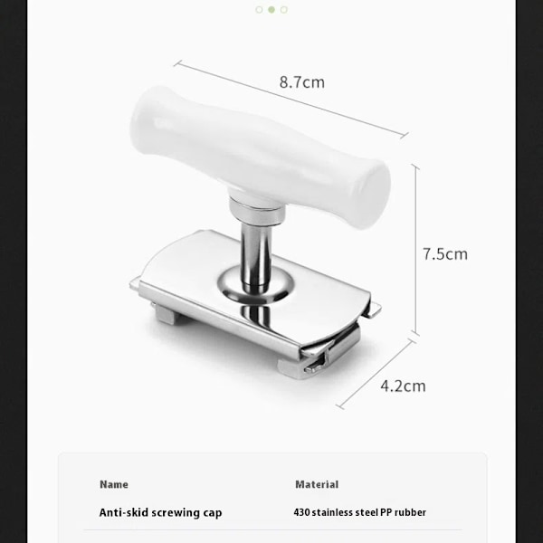 (hvit) Lokkåpner - Boksåpner Kjøkkenutstyr - Hjemme Boksåpner - Lett å bruke Håndholdt Boksåpner, Åpne bokser uten anstrengelse