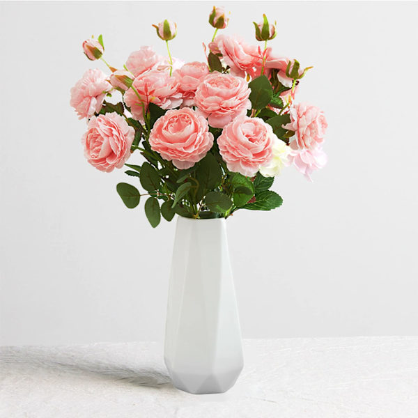 Keramisk vas, blomvas minimalism stil för modern bordshylla heminredning, passar för inflyttningsfest, bröllop, födelsedag