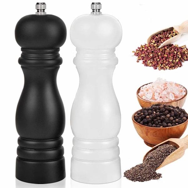 8-tuumainen pippurimylly, suklaa, ICONIC PEPPER MILL -tarkkuusjauhatus MAUN PARANTAMINEN estää korroosiota ja ruostetta 2pes
