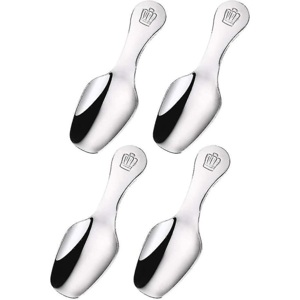 Stainless Steel Mini Tea Spoon Short Handle Small Salt Spoon Spices Coffee Spoon 4pc)