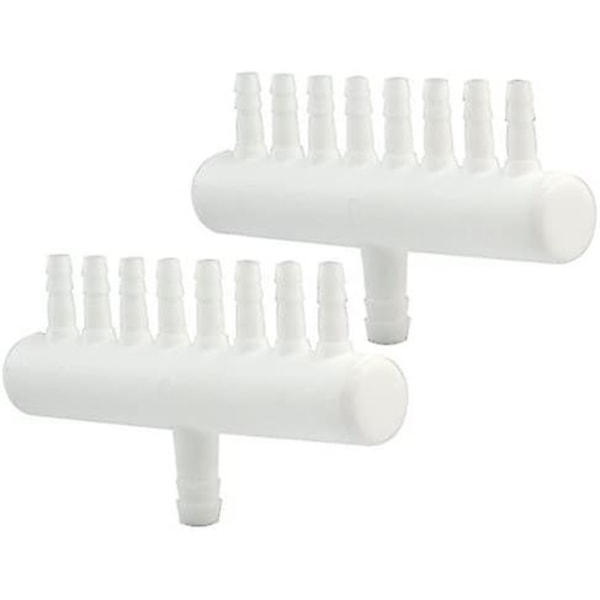 Slangekoblinger for fiskekar, luftslange, rør, koblinger, akvariumslanger, koblinger, filtre, hvite