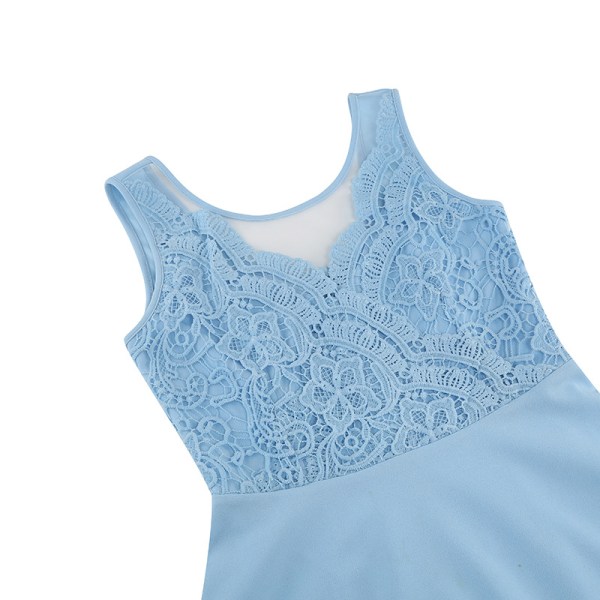 Elegant cocktailklänning för kvinnor blå XL