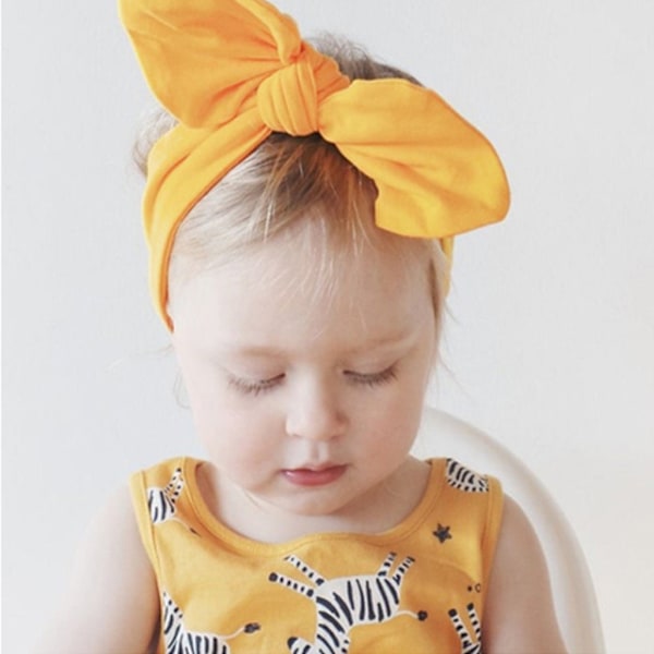 3 färger Mjuka breda baby pannband rosett huvudband för baby flickor spädbarn nyfödda hår accessoarer småbarn barn och barn