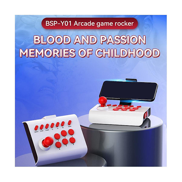 2.4g Trådlös Trådbunden Speljoystick-styrenhet Arcadekonsol Rocker Speljoystick Switch -b