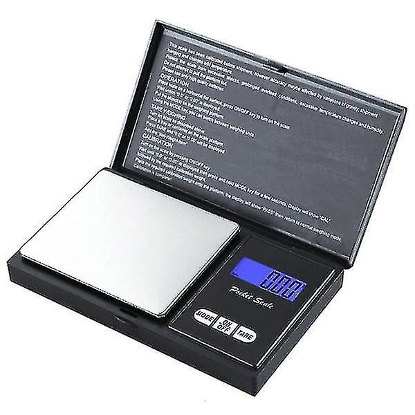 Sammenklappelig digital lommeskala - 500 G sort