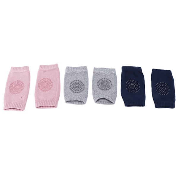 Par Baby Knäskydd Kammad Bomull Unisex Spädbarn Krypande Halkfria Knäskydd Knäskydd 0.1