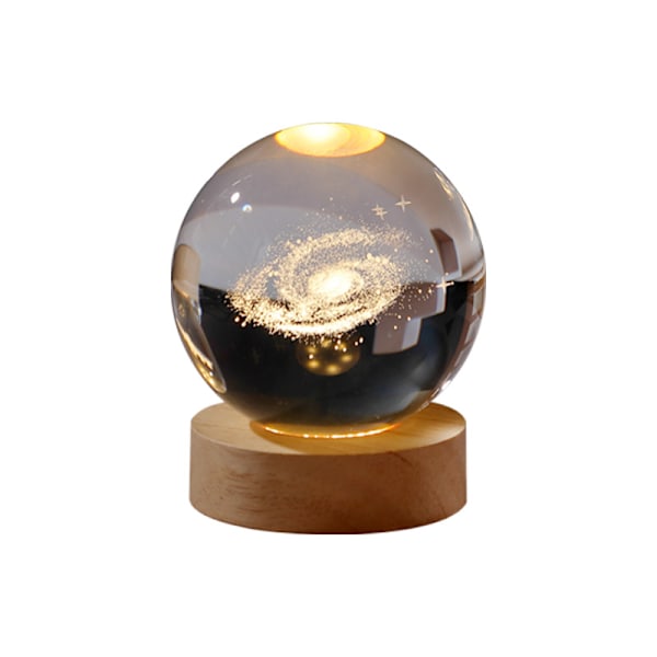 Lamp, Sphere Lamp, 3D Galaxy Crystal Ball Night Light, Crystal Moon Lamp, Moon Ludosphere, Led Night Light Galaxy Crystal