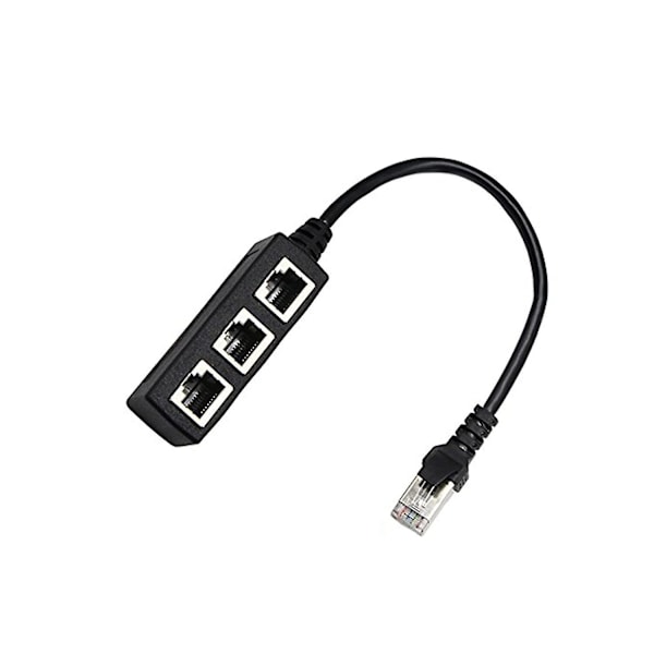 Rj45 1-3 Ethernet-verkko LAN-kaapeli, Rj45-uros 1-3 Ethernet-naaraskaapeliadapteri laiteportin suojaukseen.