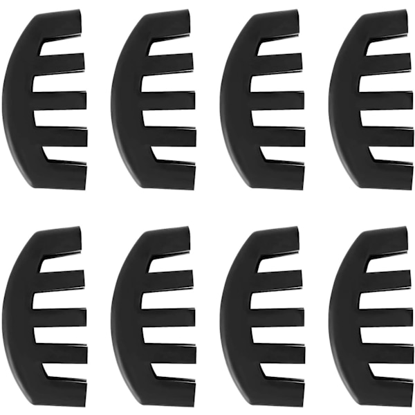 8 stk. Violin dæmper Violin Fiddle dæmper Violin dæmper Fuld størrelse Violin lyddæmper Sort