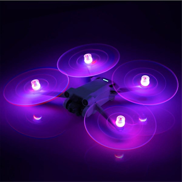 For Mini4 Pro/3 Pro/3 Drone Multifunksjonell bærbar LED-lysende propellblader