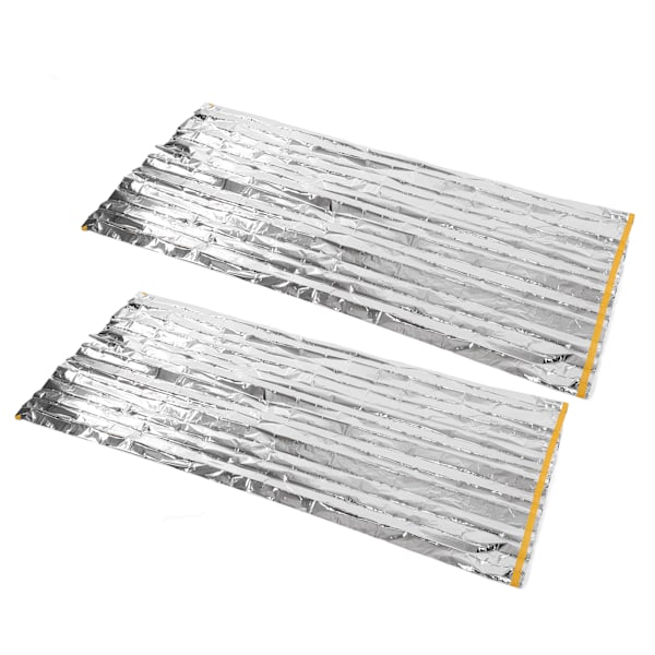 kpl hätäpeitteitä 200x100cm taitettava avaruuspeite auringonsuojaus repeytymiskestävä selviytymispeite retkeilyyn ja matkustamiseen 0.8