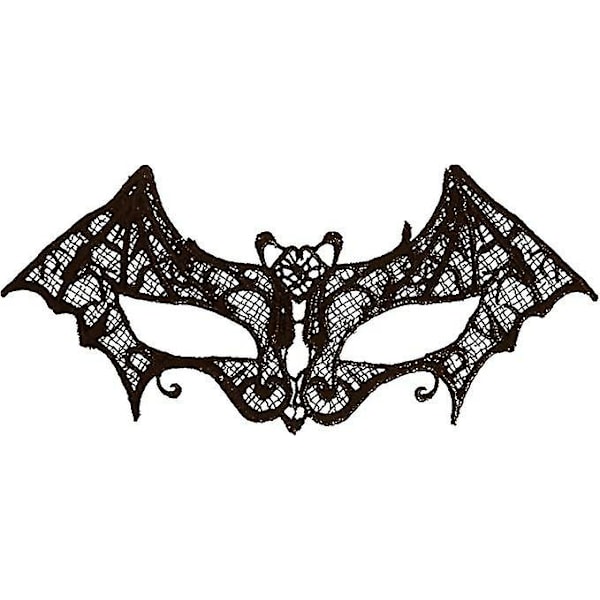 Sort Blonder Bat Maske Maske Halloween Gotisk Kostume Tilbehør