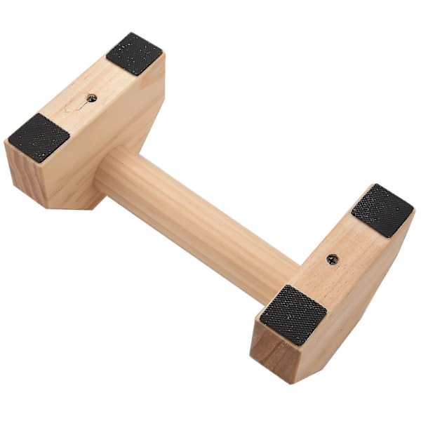 1 par parallettes gymnastik calisthenics handstående barr trä fitness träningsredskap tränings pus