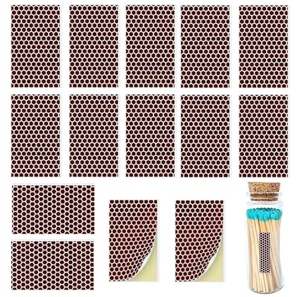 Match fosforpapir, tidsbesparende selvklæbende honeycomb-form, forudskåret solid match striker ark, stearinlys tilbehør