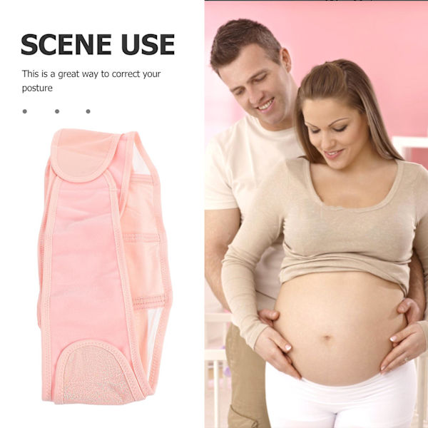 Graviditetsbälte för magstöd Graviditetsbälte för bäckenstöd Maternity Abdomen Band (Rosa)