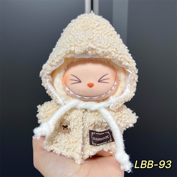 Labubu Modesæt - Outfit til 15/17cm Plysdukker, V1 V2 Stropper Bukser LBB-93