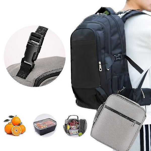 Canvas Lunch Bag Vuxna Isolerad Lunchlåda Lunchlådor Student Lunchväskor