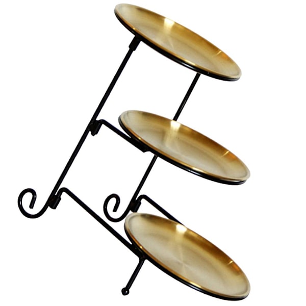 1 set snacks tallrik dessert serveringsbricka cupcake tallrik 3-vånings tårta aptitretare hållare