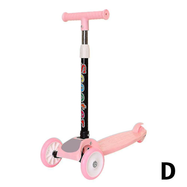 Barn Scooter 3 Lysande Hjul Fällbar Scooter Höjdjusterbar Barn Kick Scooter Utomhus Träningsleksaker För Barn 3-12 Kb
