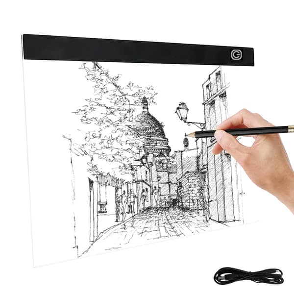 LED-valotaulu/piirustustaulu A3-valotaulu USB:llä
