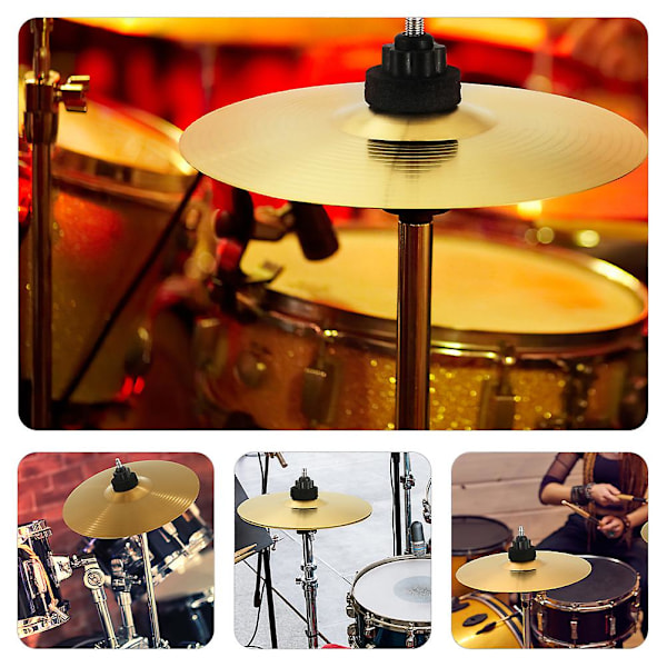 2 st trumset cymbaler jazz trumcymbal mässing crash cymbal musikinstrument cymbaler
