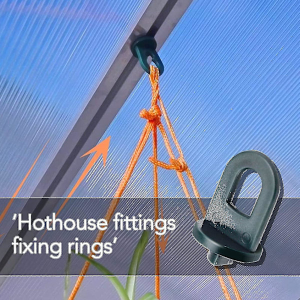 Växthus krok plast växthus vrid clips 50st växthus clips skuggning clips för hängande korgkruka
