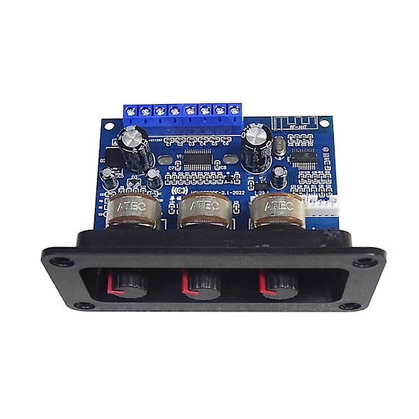 2.1-kanals digital förstärkarkort 2x25w+50w Bluetooth 5.0 Subwoofer Klass D Ljudförstärkare