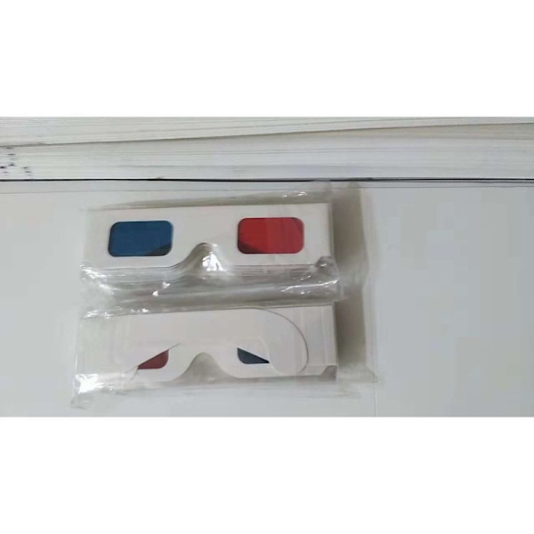 50 stk Rød-Blå 3D-briller - Anaglyph 3D-briller. Brettes og oppbevares enkelt og lett Brukes til 3D (rød og BLÅ) visning