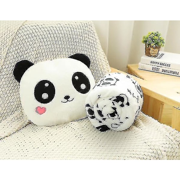 Panda Dun Nap Pude Tæppe Liggende Eeping Pude Bil Student To-i-en Bordpude, Pude Og Dyne Dobbelt Brug (a)--