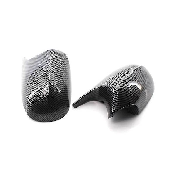 Bil Kolfibermønster Sidespeildeksel Sidespeilhus Trim For 3-serie E90 E91 E92 2008-