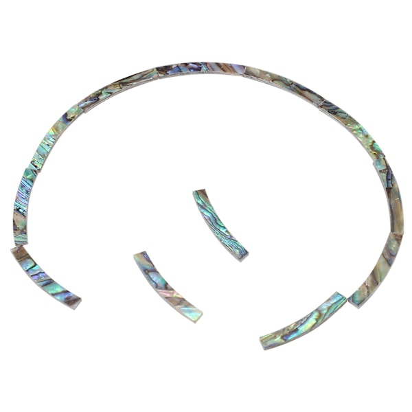 24 stk Gitar Soundhole Rosette Paua Abalone Shell Inlay Buede Striper Gitar Sound Hole Inlay 4mm B