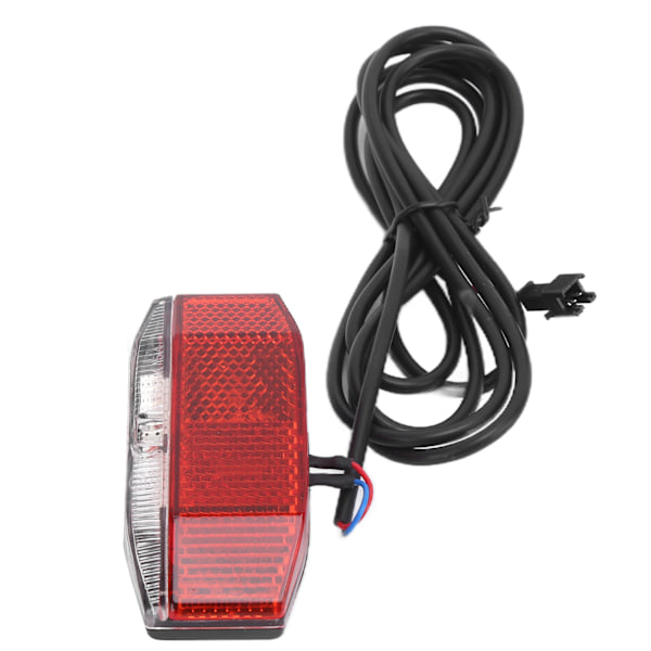 LED-takavalo sähköpyörään, turvavaroitus sähköpyörään, yleismallin takavalo yöpyöräilyyn, 6V-48V 0.2