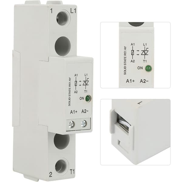 Solid State Relæ, SMT48 DIN Skinne Solid State Relæ Board, AC til DC Kontrol SSR Relæ Switch Modul (SMT4810)