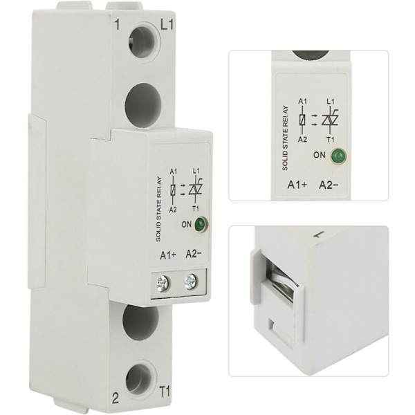 Solid State Relé, SMT48 DIN Skinne Solid State Relé Kort, AC til DC Kontroll SSR Relé Bryter Modul (SMT4810)