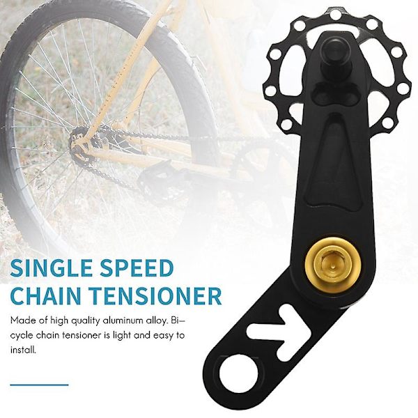 Folding Bike Chain Tensioner Lightweight Bicycle Guide Wheel Single Speed Rear Derailleur Chain Ten