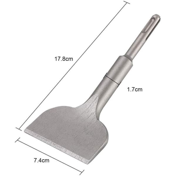 SDS PLUS Flis Meisel, Nylig Forbedret Høy Kvalitet 180mm x 75mm Flis Meisel, Flislegger Meisel, Buet Meisel Flis Meisel for Keramiske og Gulvfliser