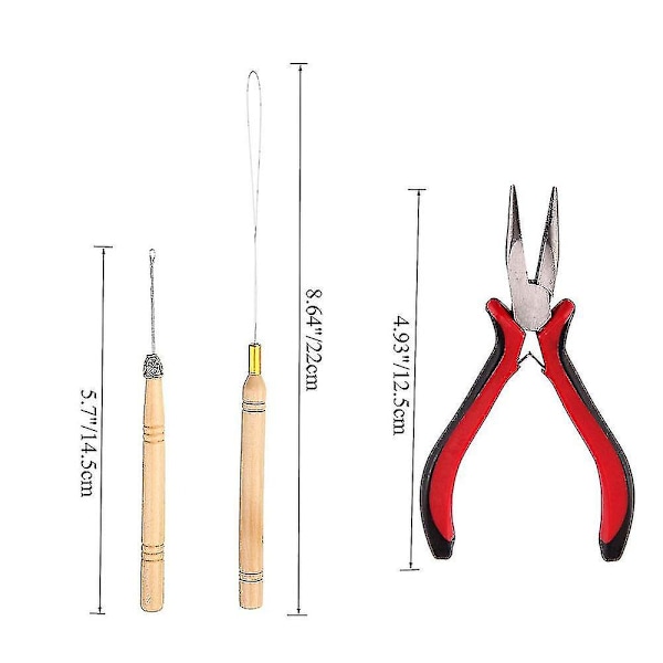 4 i 1 sett 500 stk Micro Ring sett Micro Rings Loop Needle