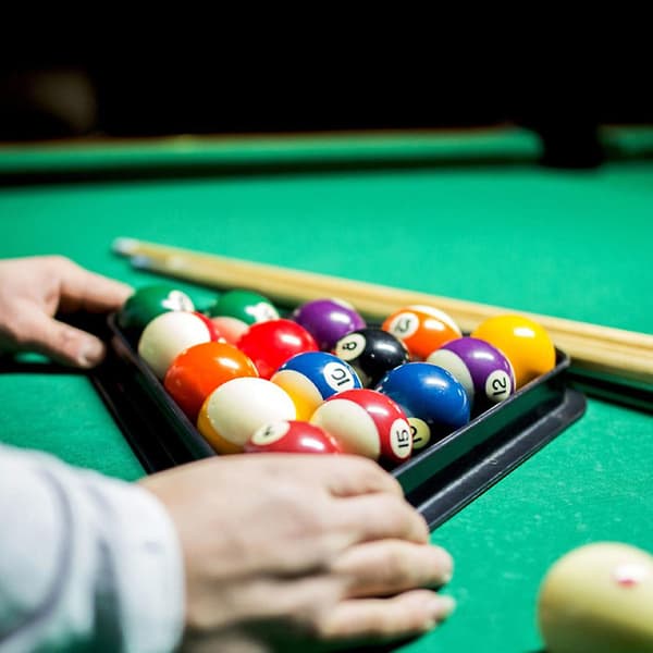 Mini Billard Rack Trekant Billard Rack Bord Pool Kugle Rack Trekant Billard Ramme