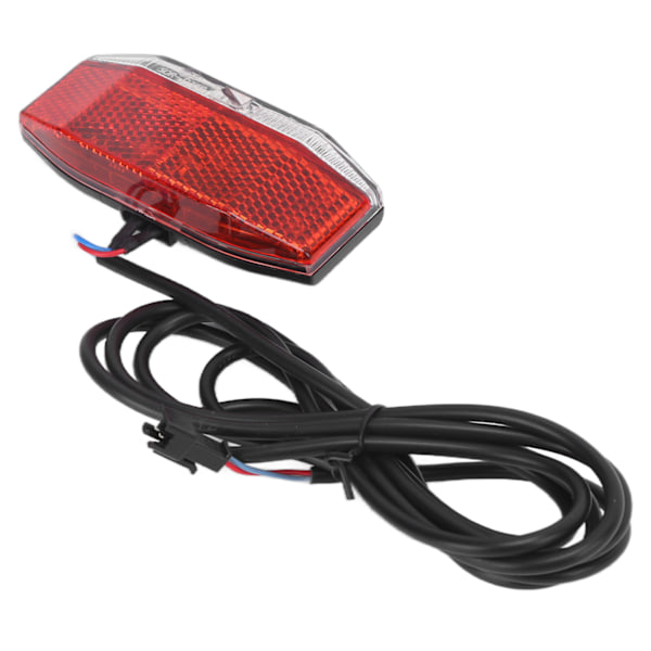 LED-takavalo sähköpyörään, turvavaroitus sähköpyörään, yleismallin takavalo yöpyöräilyyn, 6V-48V 0.2