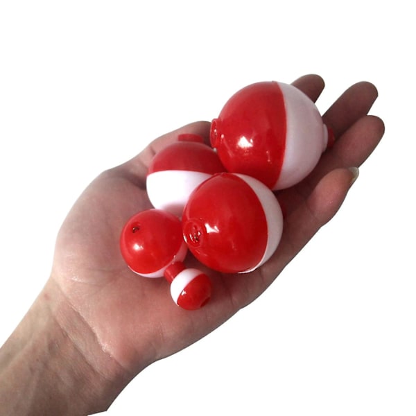 15 stk Hvit Rød Pot-bellied Float Multi-purpose Fiske Bobber