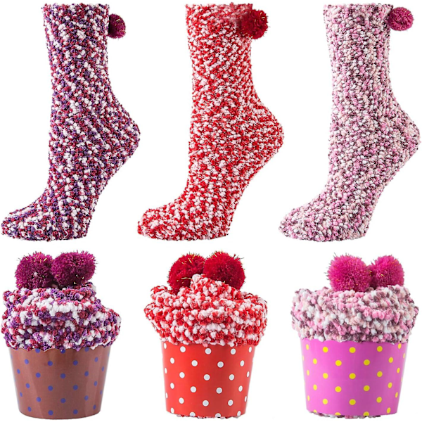 Mjuka Cupcake-tofflor - Mjuka och varma presenter till kvinnor
