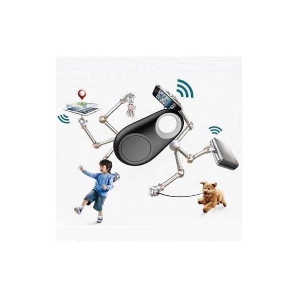 Forbundet Anti-Tab Nøglering Tracker Locator og Fjernfoto Trigger - TRACING Sort