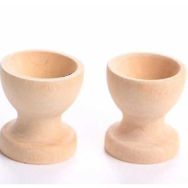 Påske-Eggkopp av tre, DIY påskedekorasjon for maling