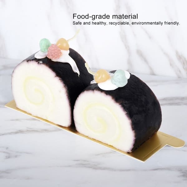 Ineasicer 100 ST Rektangulära Moussetårtbrickor Cupcake Bas Dessert Display Bricka Kartong Dekorationsverktyg