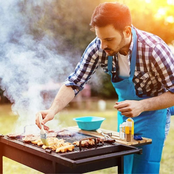 Bagebørster, 15 stk. Bbq-børster, bagebørster med naturlige børster til køkkener, bagning, madlavning, grillning