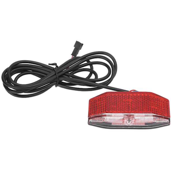 LED-takavalo sähköpyörään, turvavaroitus sähköpyörään, yleismallin takavalo yöpyöräilyyn, 6V-48V 0.2